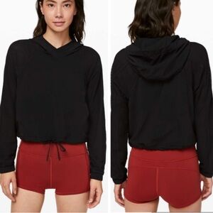 Lululemon Catch A Breeze Pullover Hoodie Black Size 2